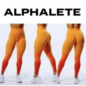 Alphalete Amplify Ombre Seammless Butt Scrunch leggings High Rise size XXL